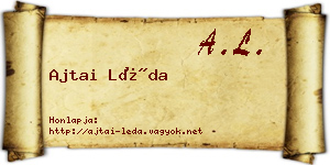 Ajtai Léda névjegykártya